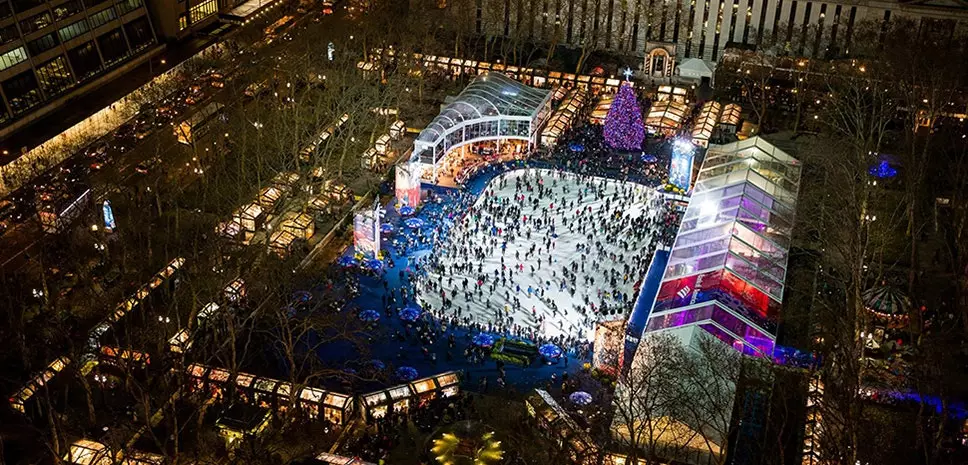 Det er allerede jul i Bryant Park