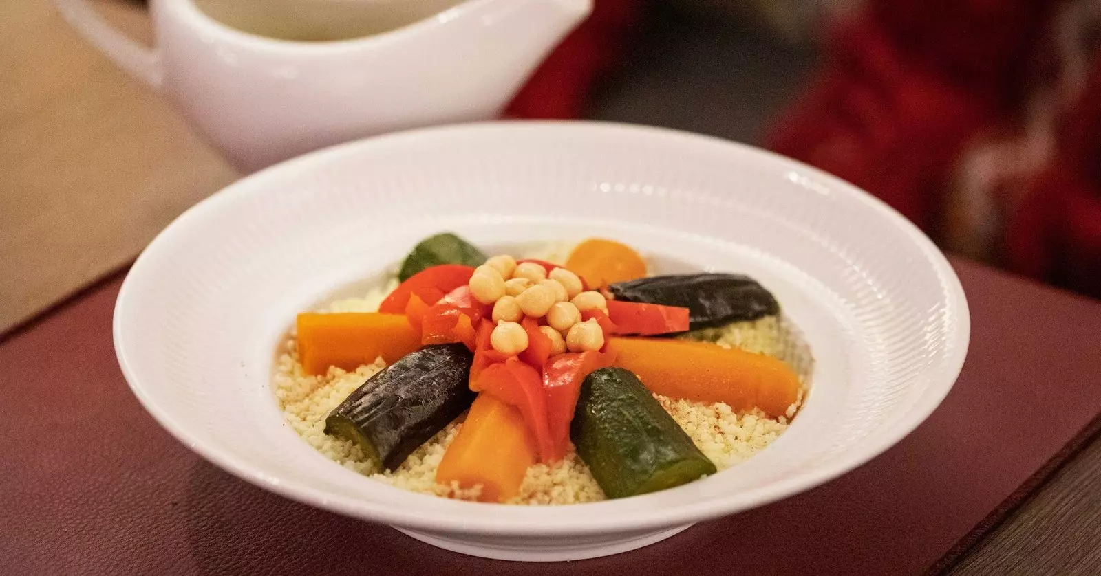 Plantaardige couscous in restaurant Volubili in Barcelona.