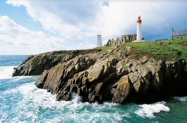 Kilátás a Hostellerie Point SaintMathieu Île D'Ouessant-ra.