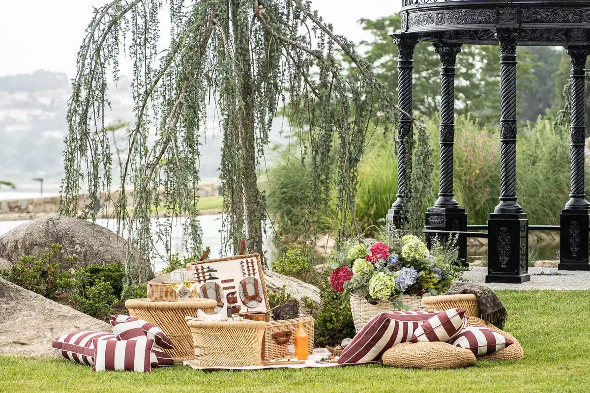 Een idyllische picknick.