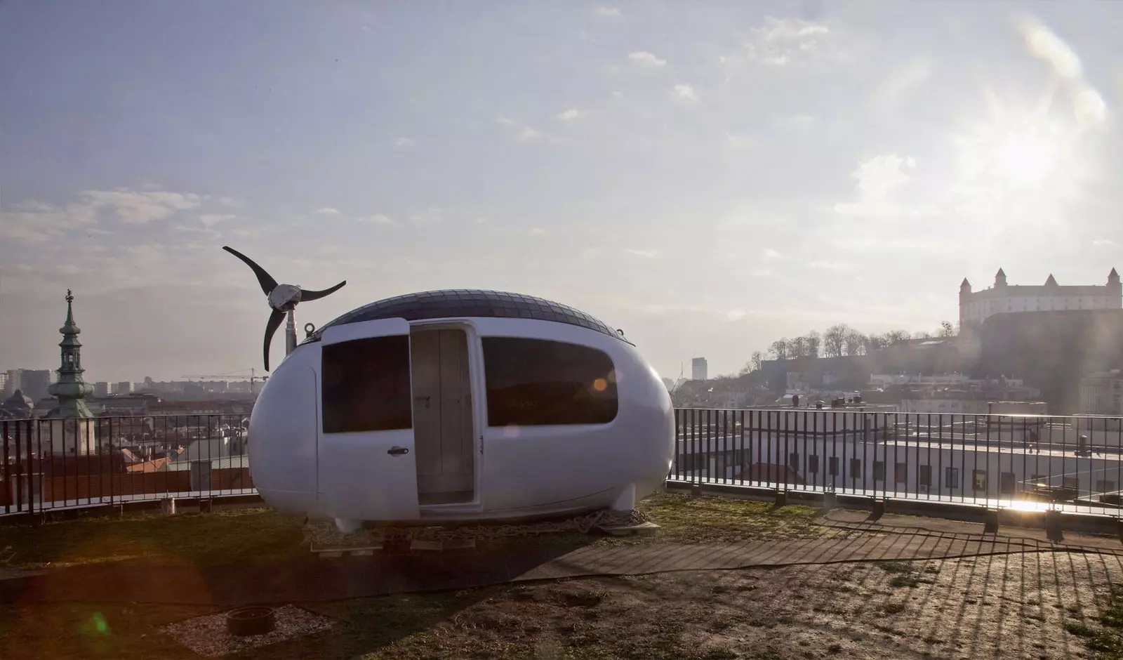 Ecocapsule in de stad