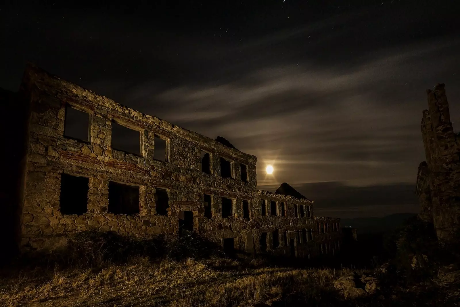 Ruinen der Stadt der Mine Peña do Seo in Cadafresnas.