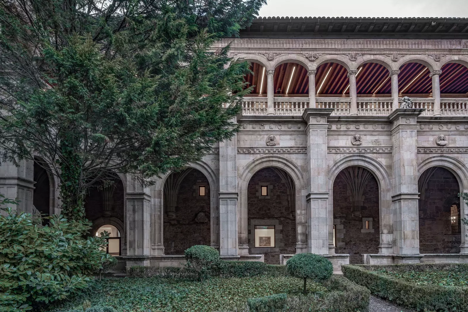 Cloister of the recently renovated Parador de León