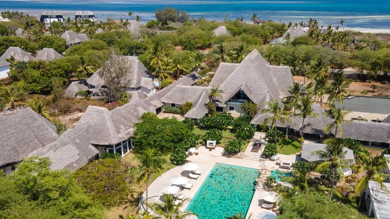 Ein berühmtes Haus, das in ein Luxusresort in Kenia umgewandelt wurde