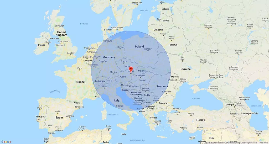 Вена газрын зураг