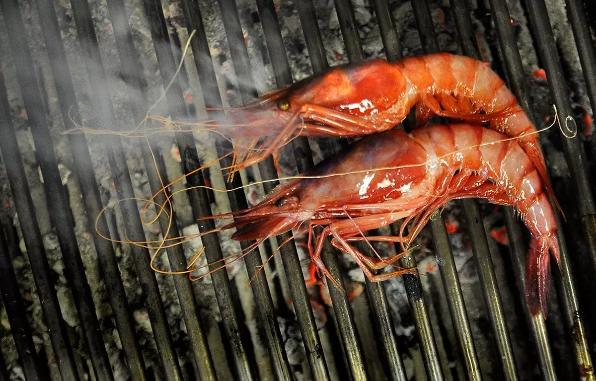 Fructe de mare sunt la grătar la Asador Etxebarri