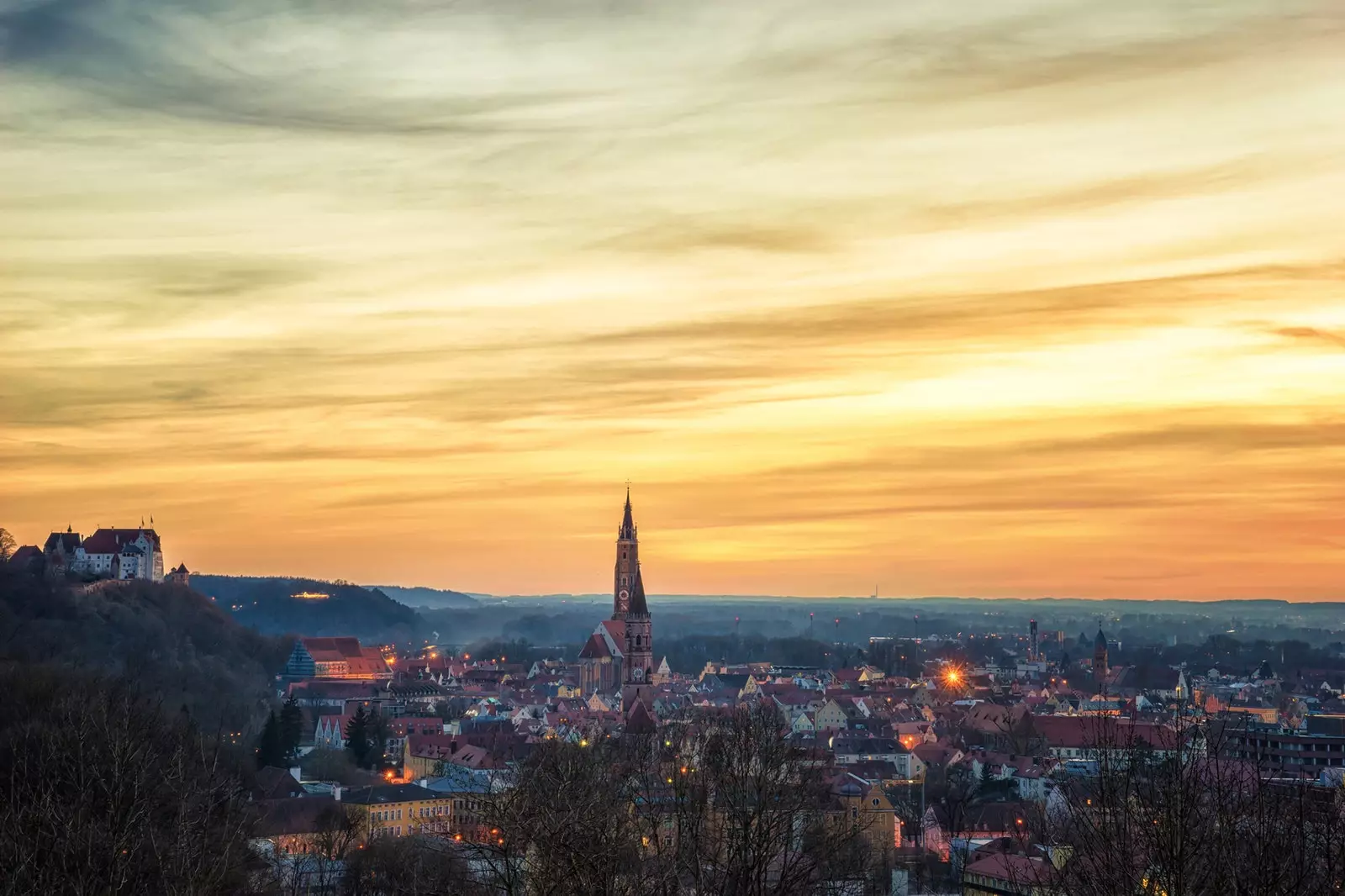 Landshut-zonsondergang