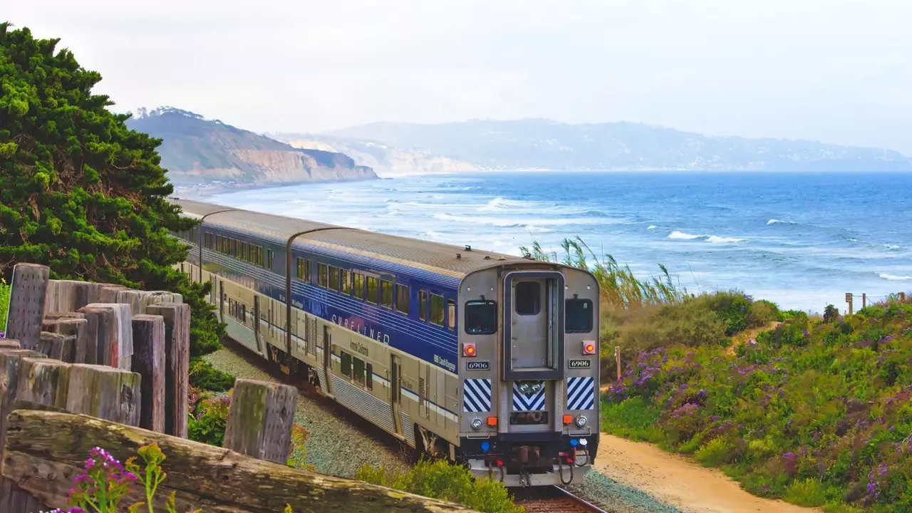 Ir-rotta ċirkolari biex taqsam l-Istati Uniti bil-ferrovija