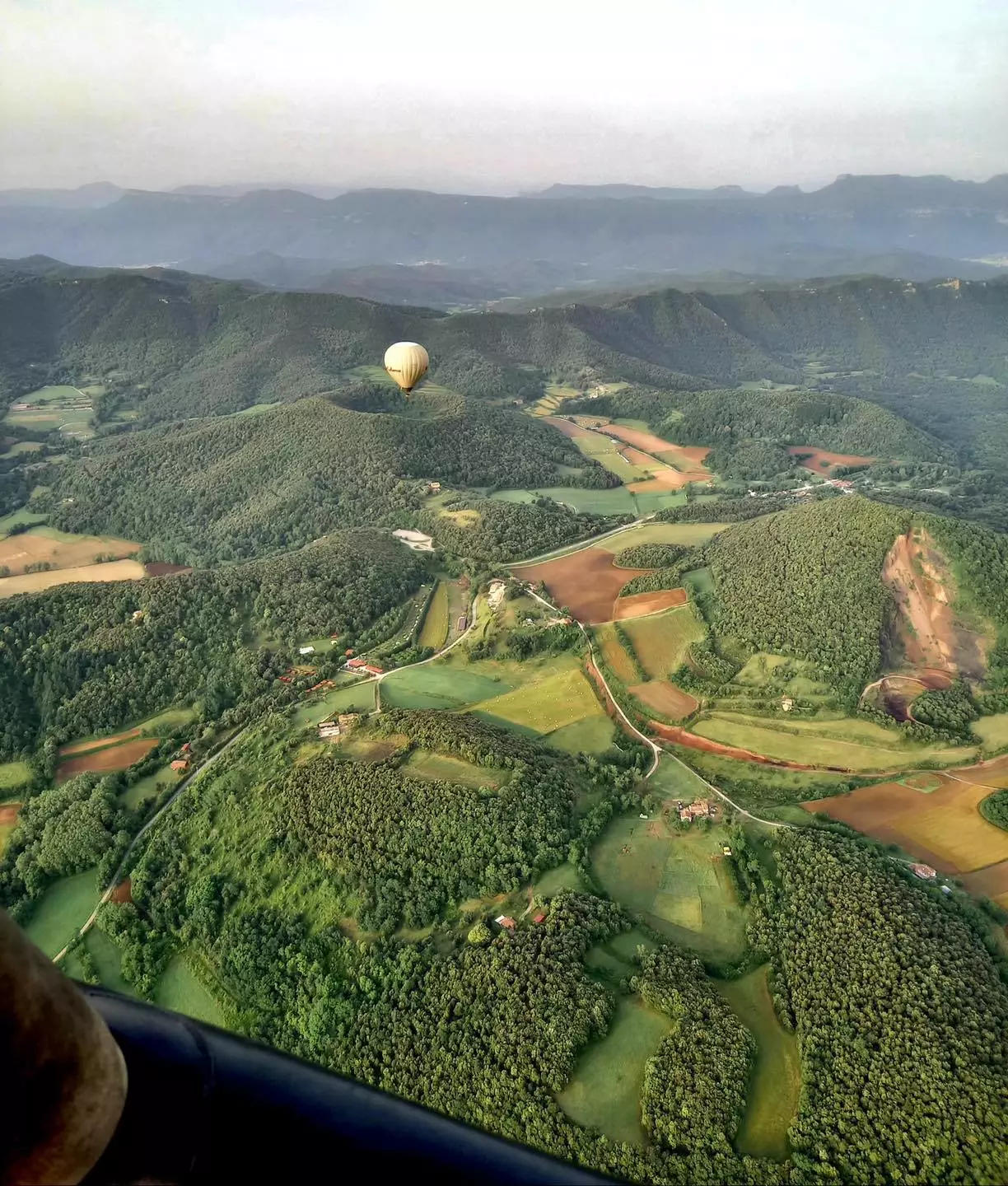 La Garrotxa katika puto isiyoweza kusahaulika.