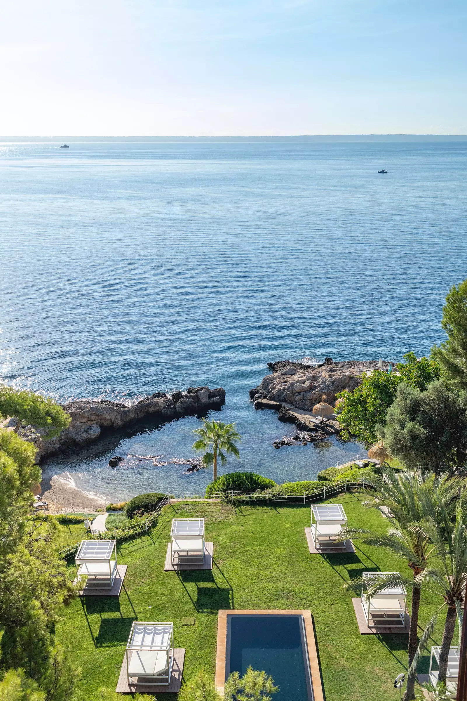 La baia dell'Hotel de Mar Gran Meli a Palma di Maiorca