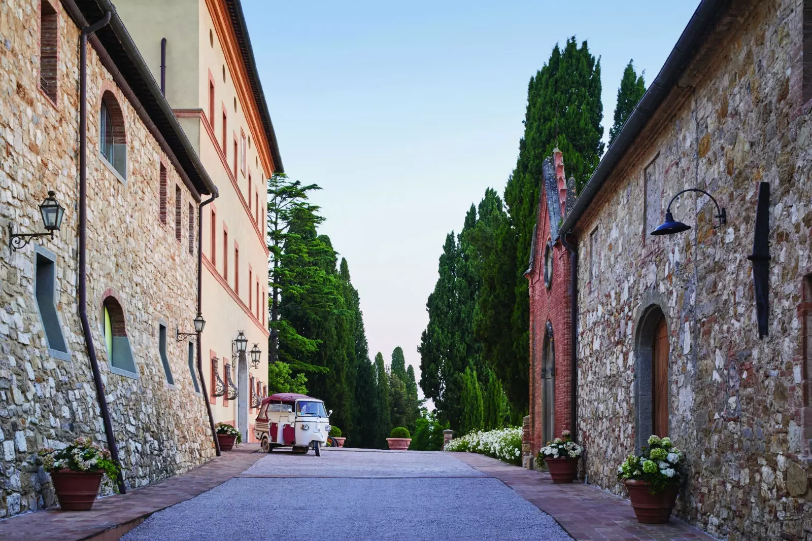 Toscane in een kasteel.