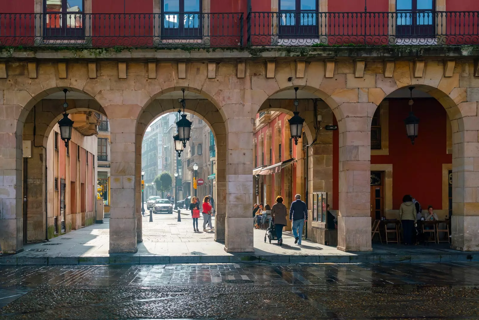 City Hall of Plaza Mayor Gijón