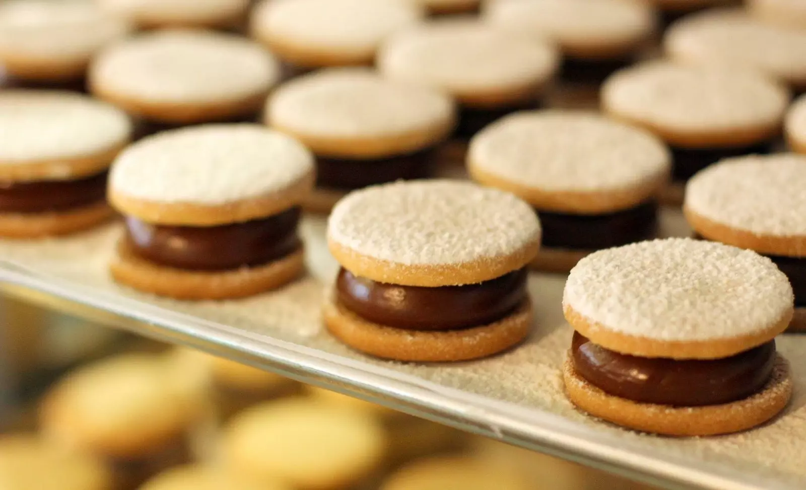 Alfajores de ponto caramelo