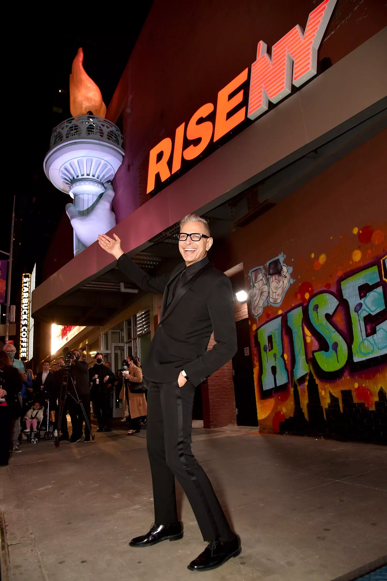 Jeff Goldblum pada pembukaan RiseNY New York.