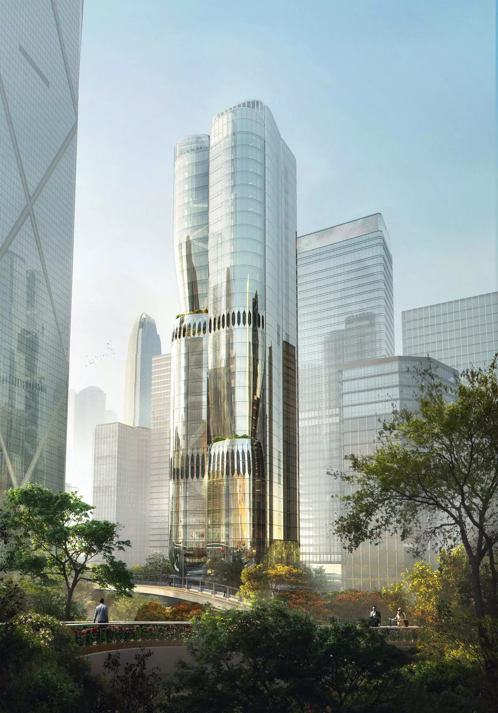 L'skyline estar situat al districte central de negocis de Hong Kong