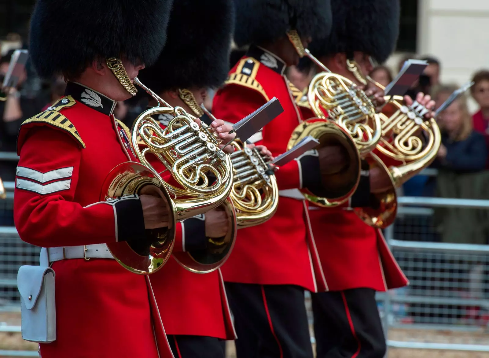 De traditionele parade 'Trooping the Color'