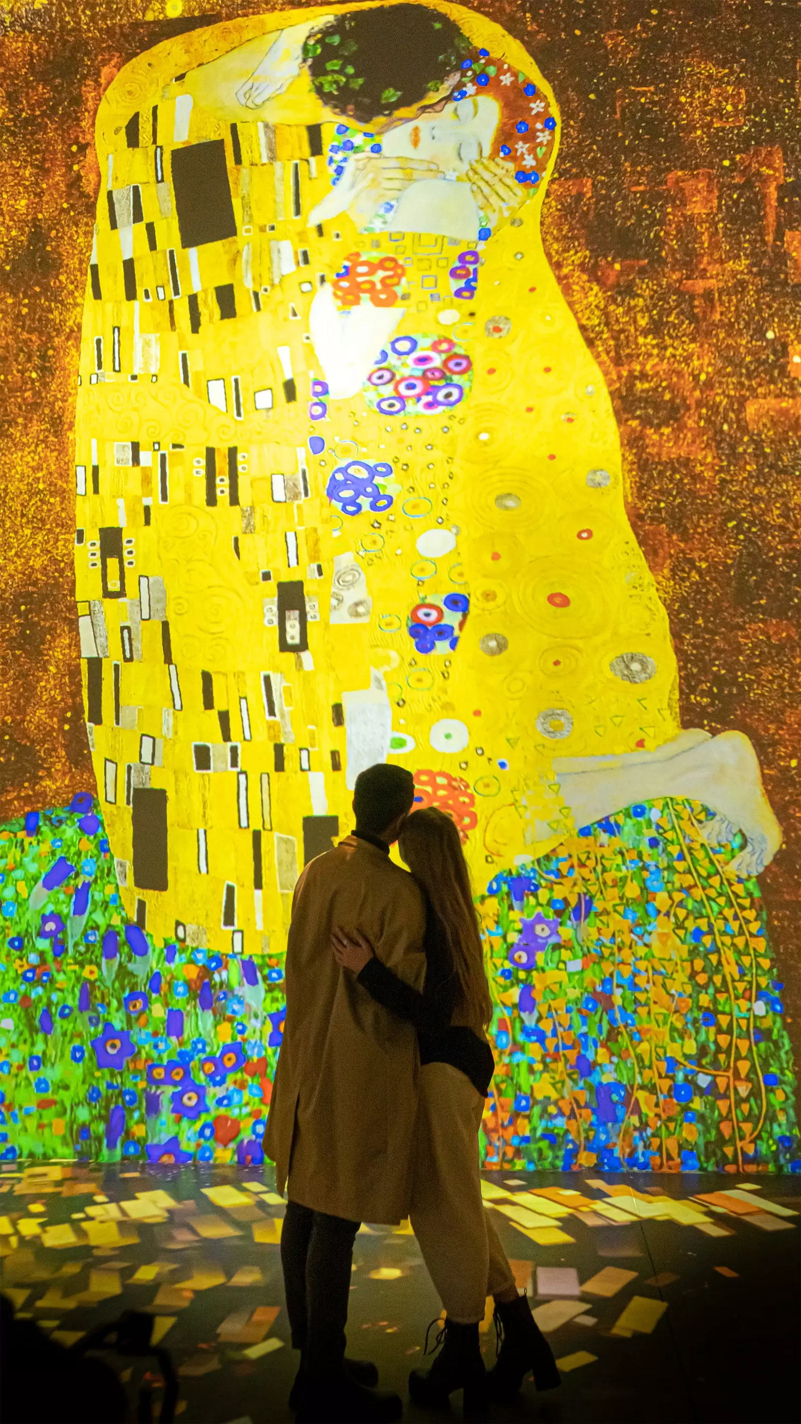 Exposição 'Klimt A experiência imersiva' no Matadero Madrid