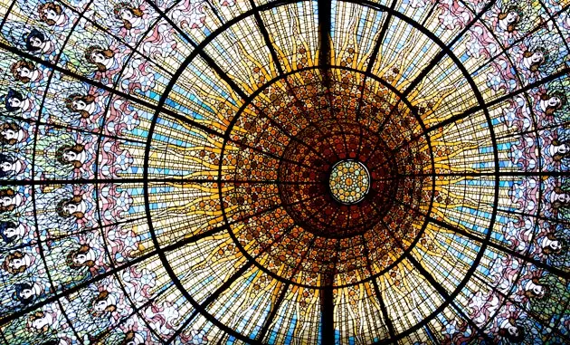 De zon van het Palau de la Música Catalana