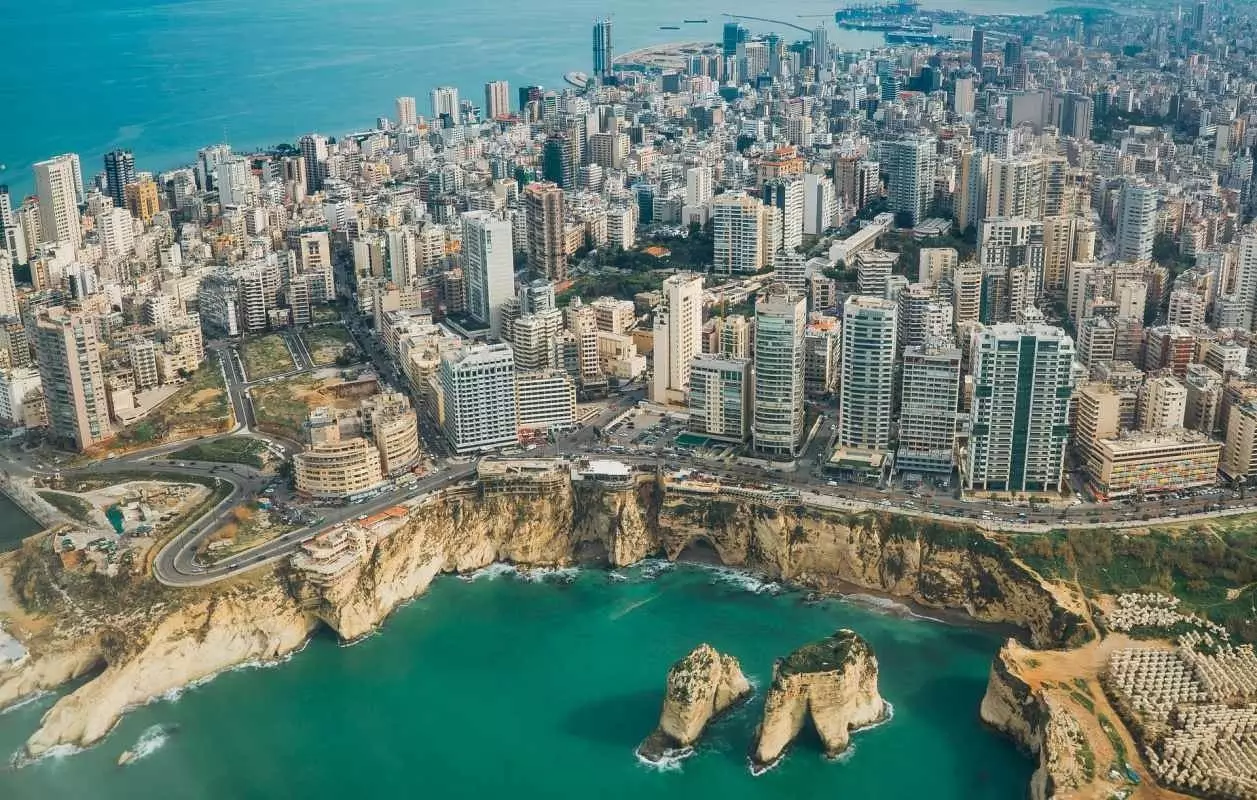 Luftfoto av Beirut