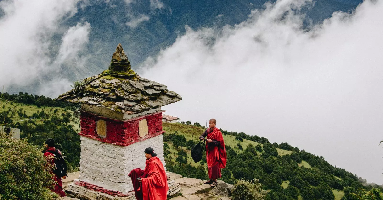 Mănăstirea Thujidrag Ten himphu Bhutan.