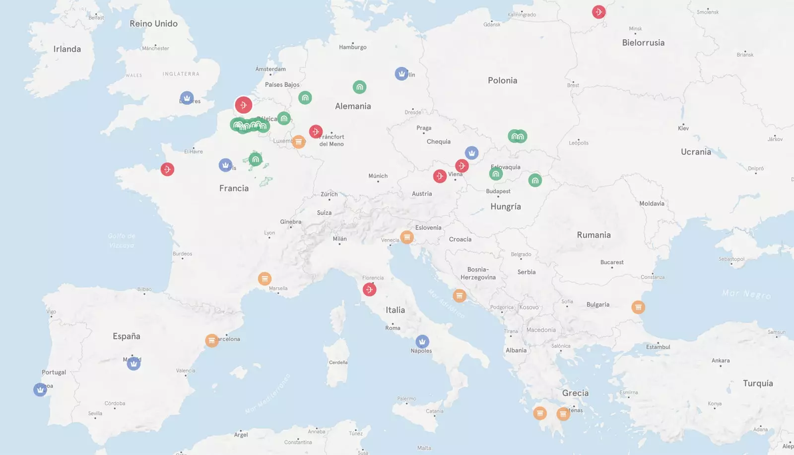 Interaktyvus žemėlapis, su kuriuo galite tyrinėti Europos Sąjungos pasaulio paveldo objektus