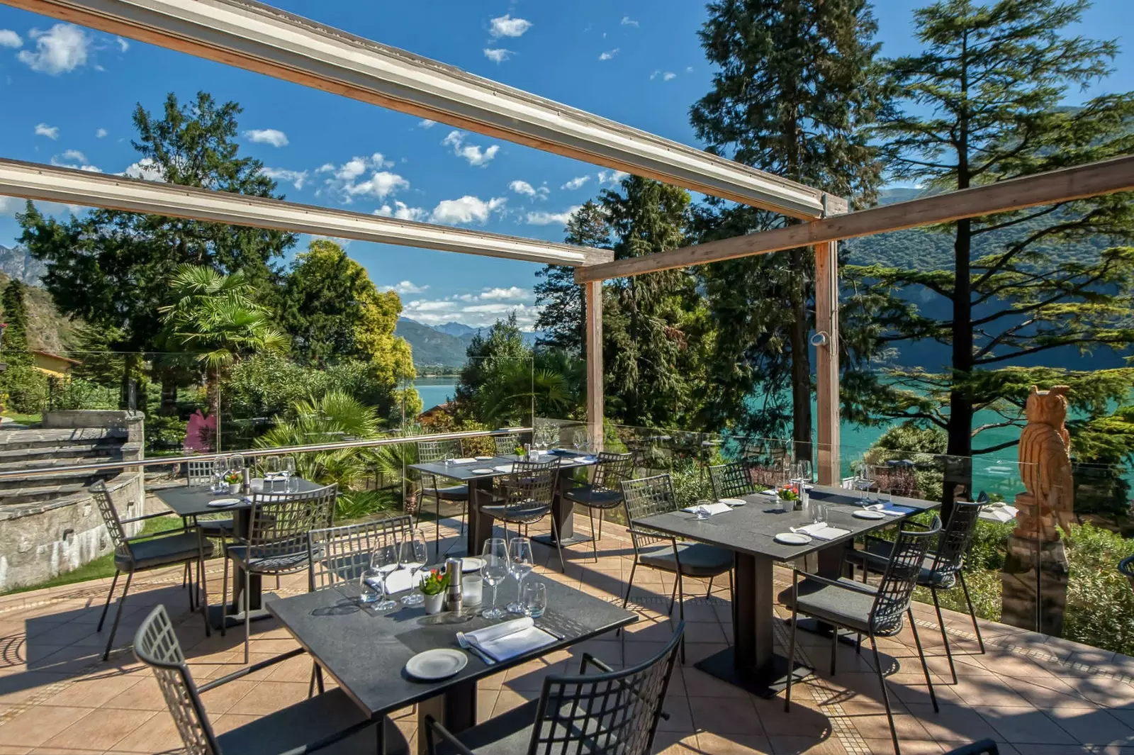 Terrasse på La Masseria restaurant