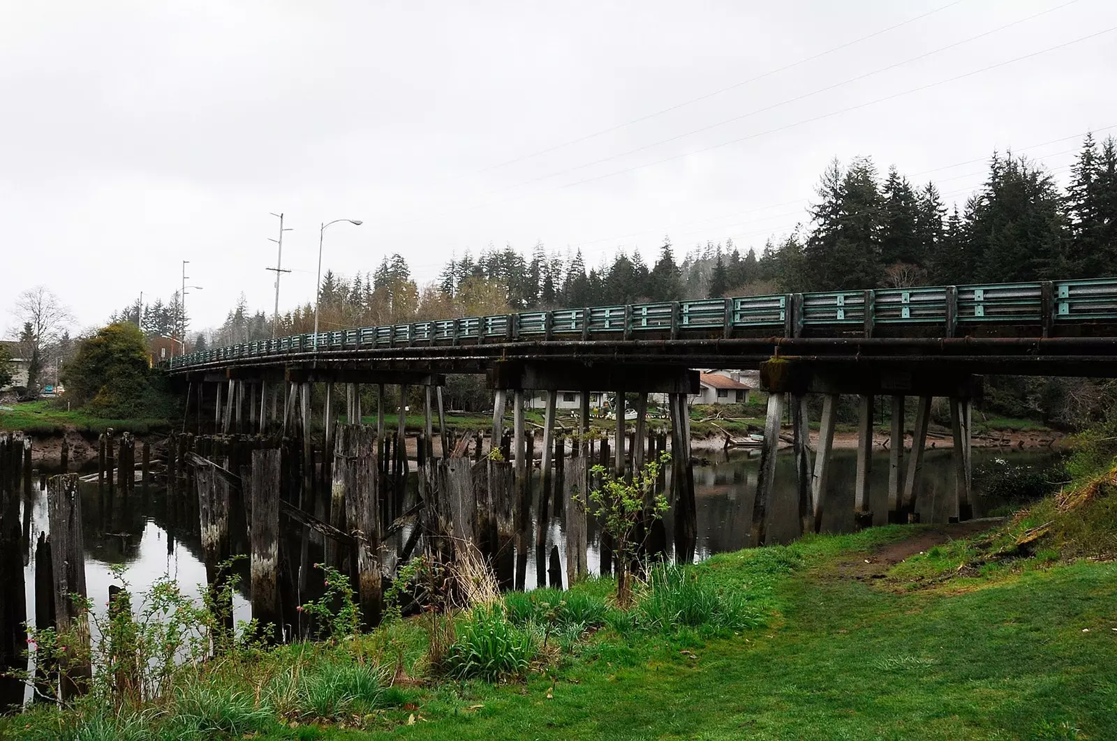 Brug over de Wishkah-rivier