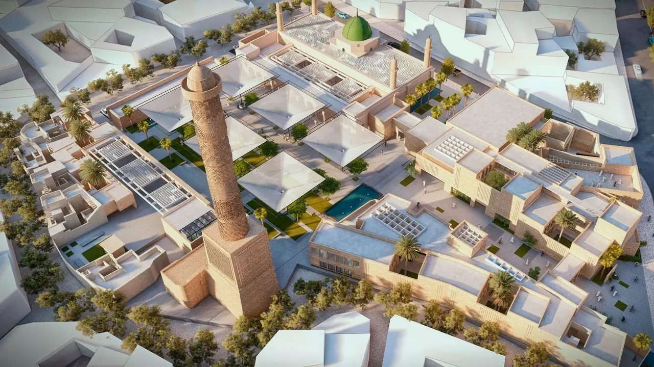 Hin sögufræga Al Nouri moska í Mosul verður endurbyggð af átta egypskum arkitektum