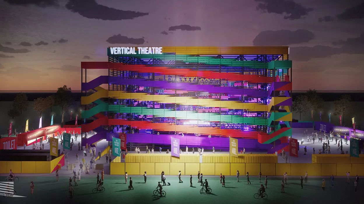 This is The Vertical Theater, the theater of the future that guarantees social distance