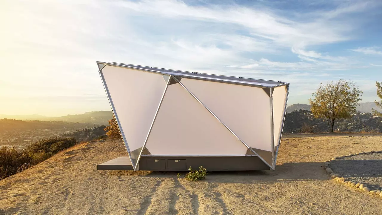 A prefabricated house to disconnect wherever you want