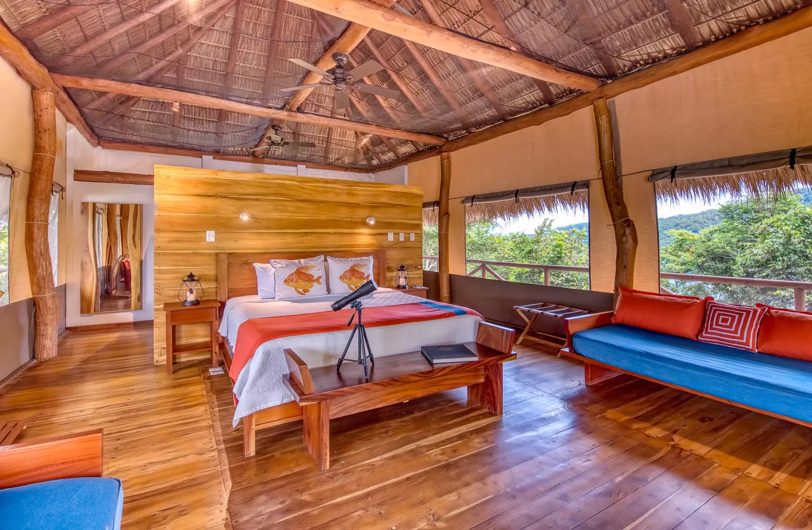 Isla Chiquita das Glamping in Costa Rica per Boot erreichbar