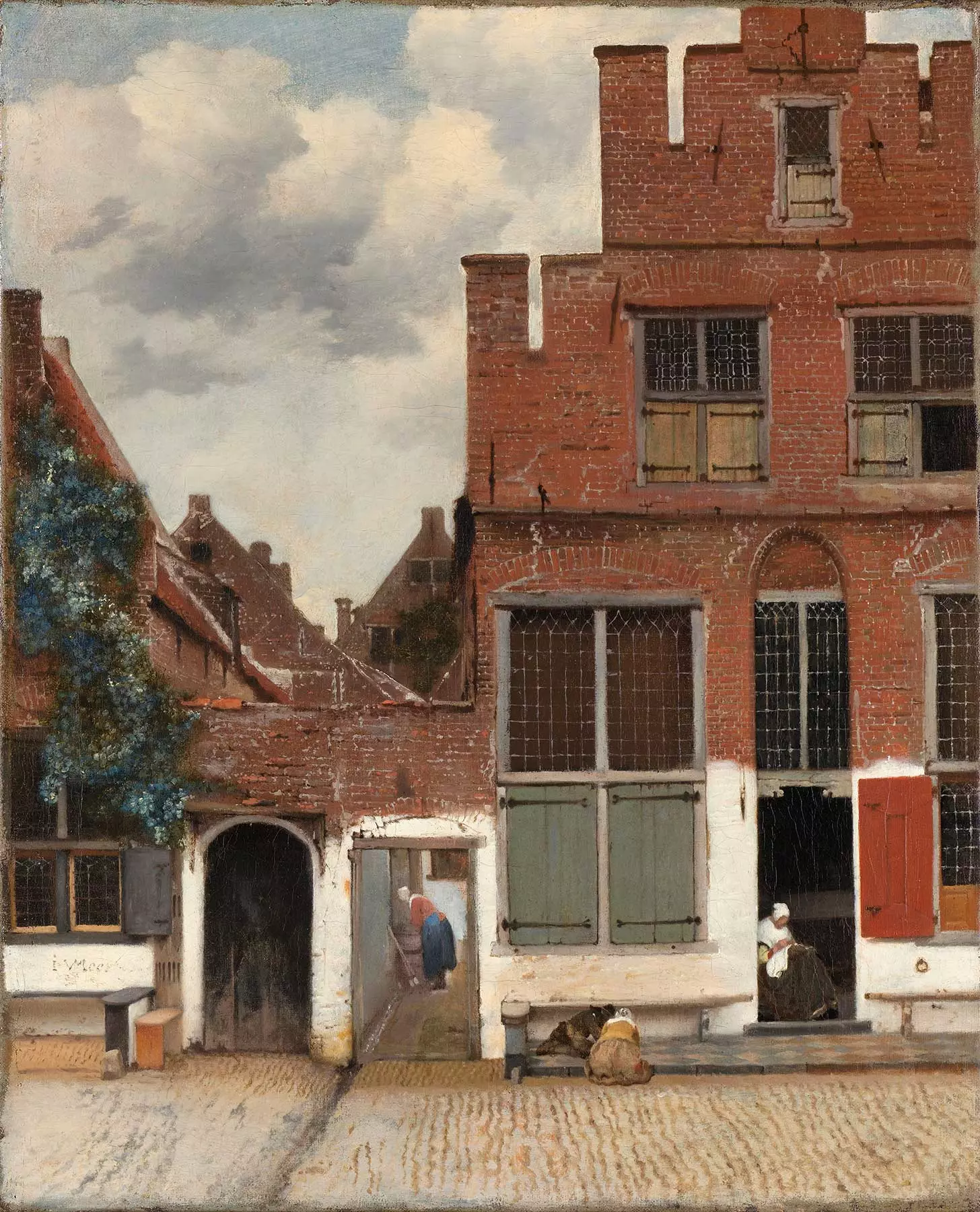 'Vista das casas em Delft' Vermeer