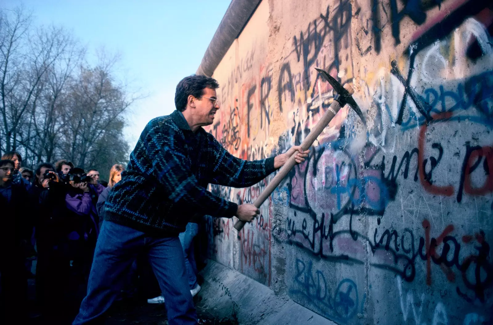 Caduta del muro di Berlino nel 1989