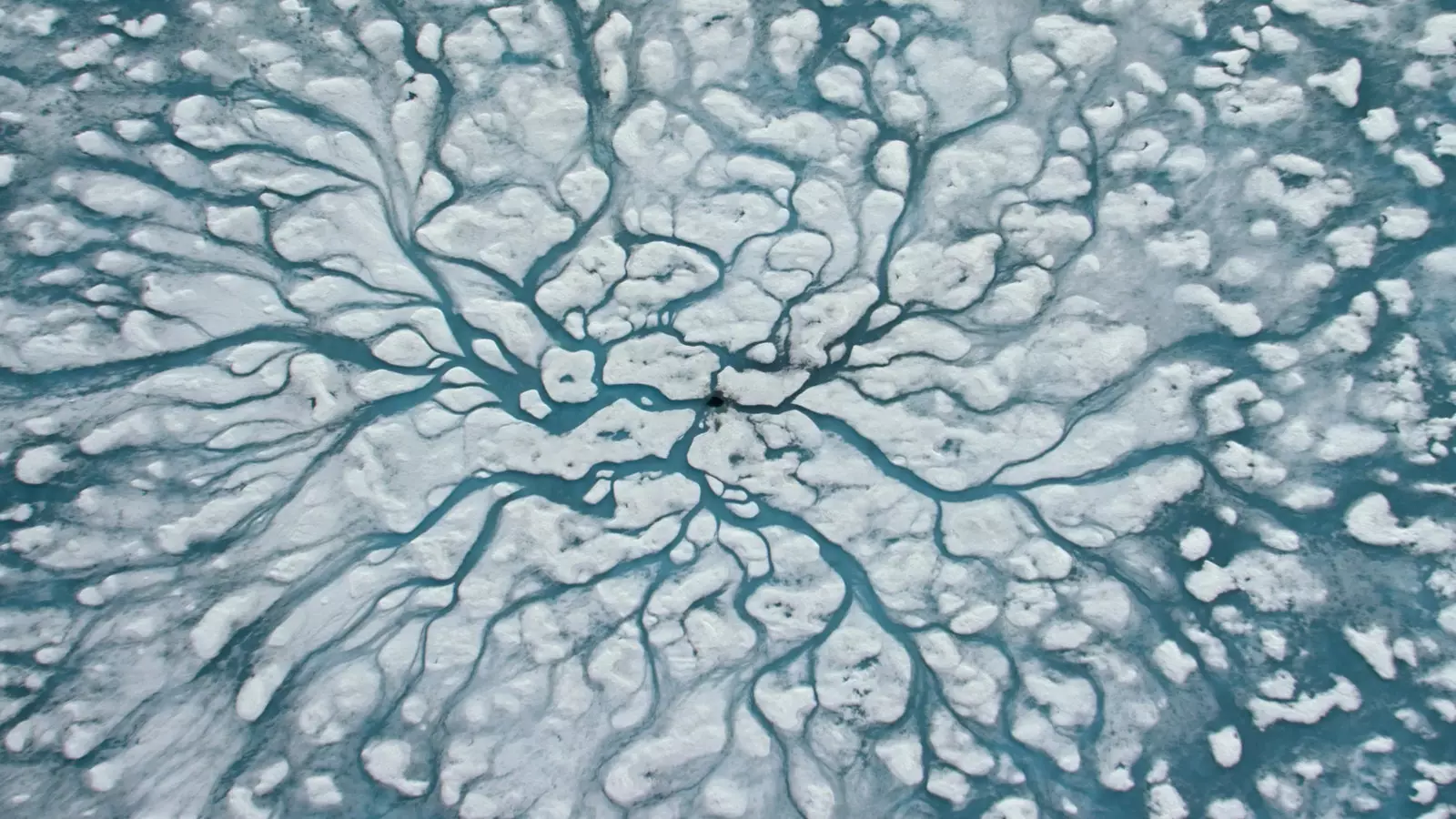 Glace dans l'océan Arctique.