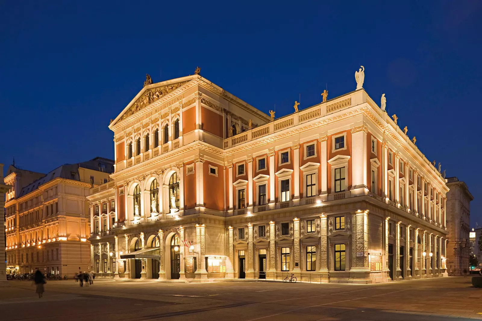 O templo vienense da música o Auditório Musikverein