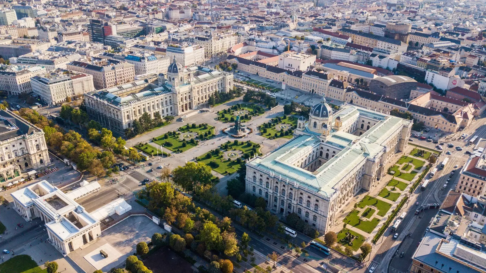 MuseusQuartier the Kunsthistorisches e Naturhistorisches museums