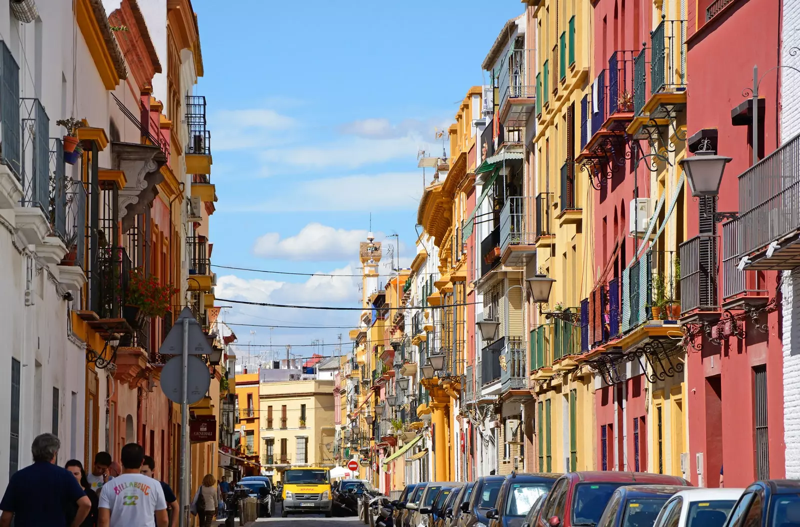 As ruas estreitas do bairro de Triana