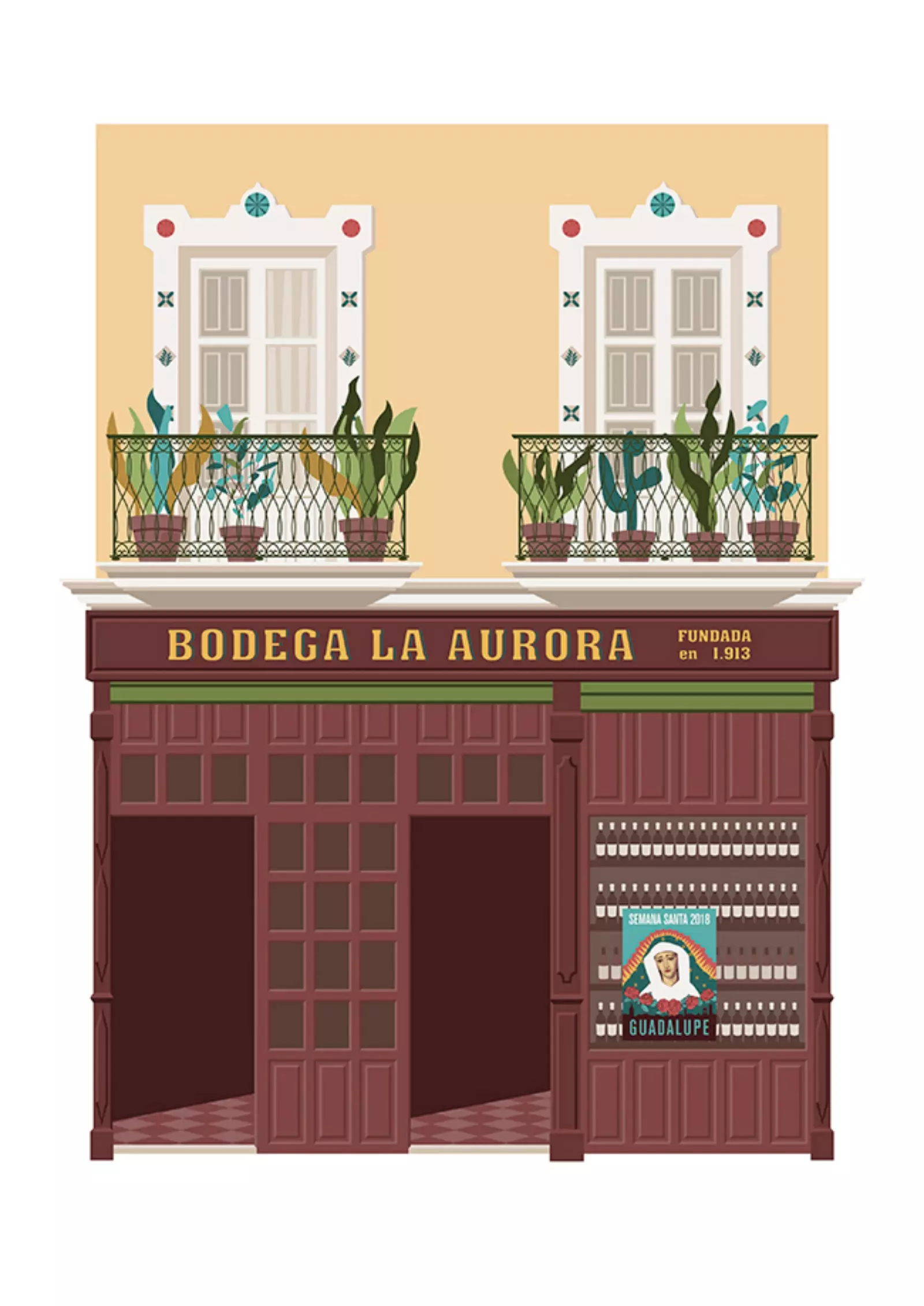 Bodega La Aurora در سویل.