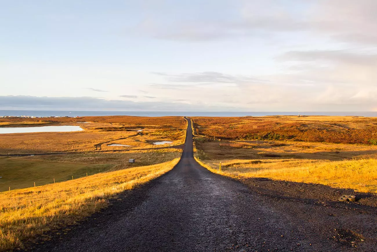 Jalan berhampiran Hellissandur