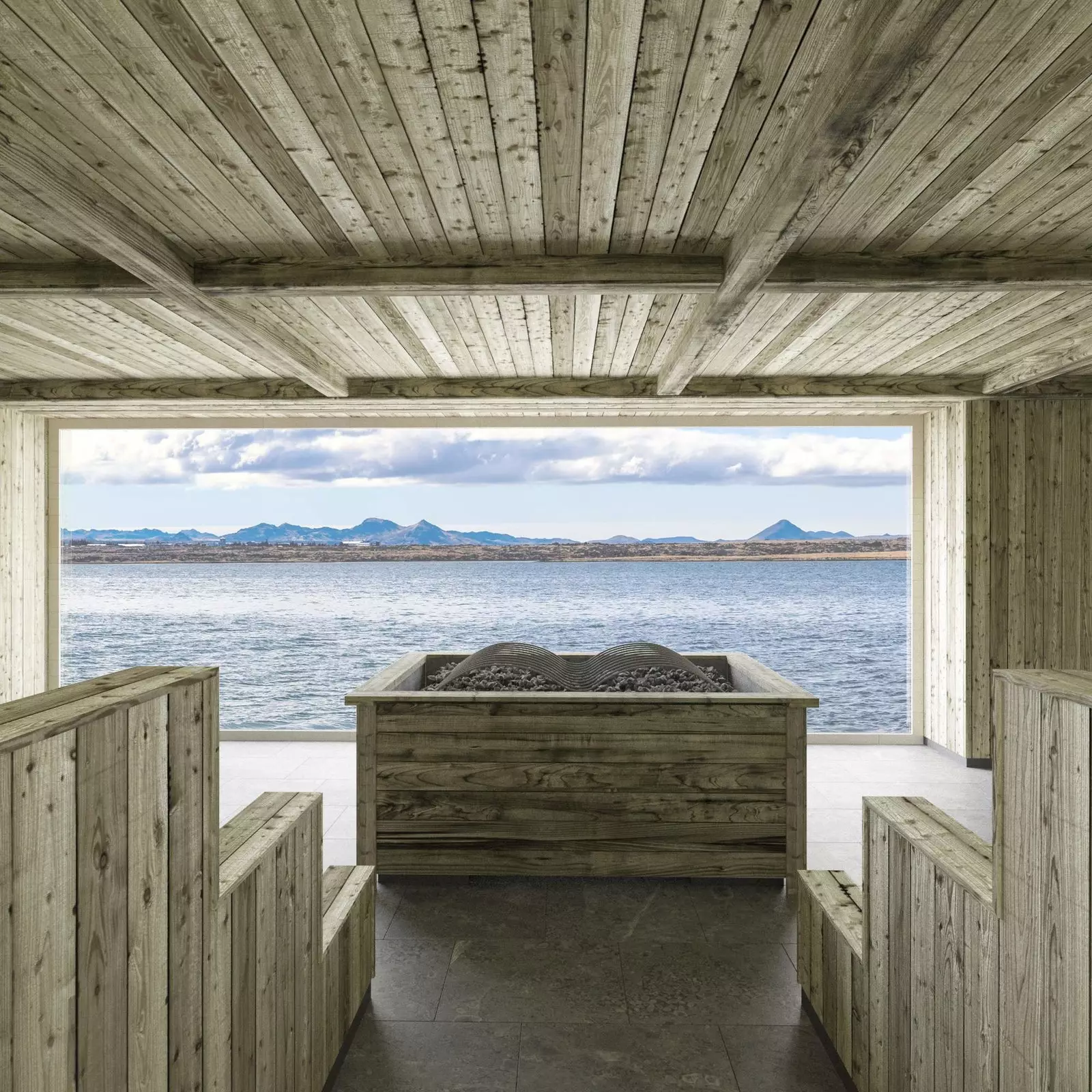 A sauna with views of the ocean?