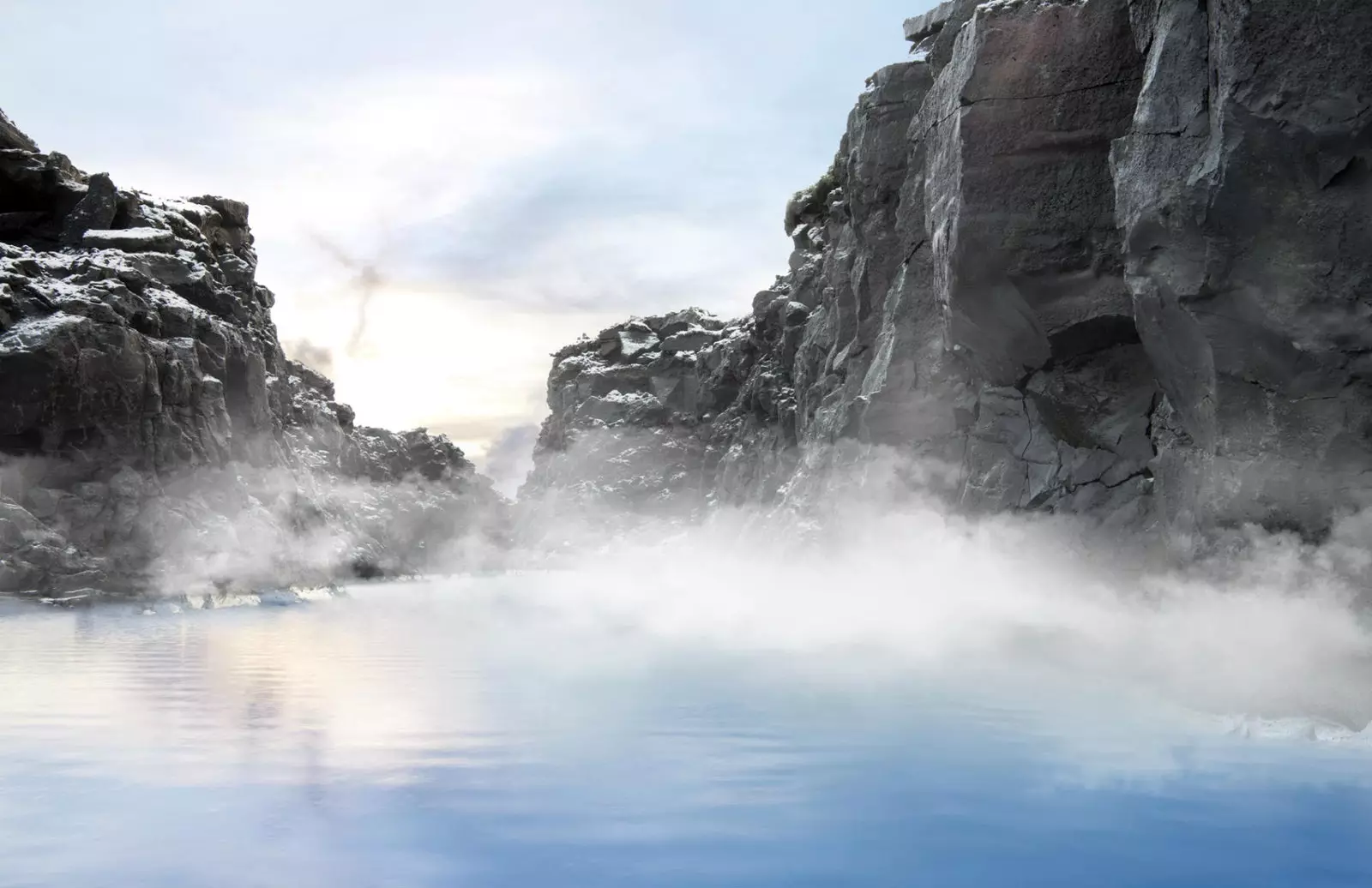 Spa sotterranea e hotel di lusso in una colata di lava La Laguna Blu d'Islanda cresce