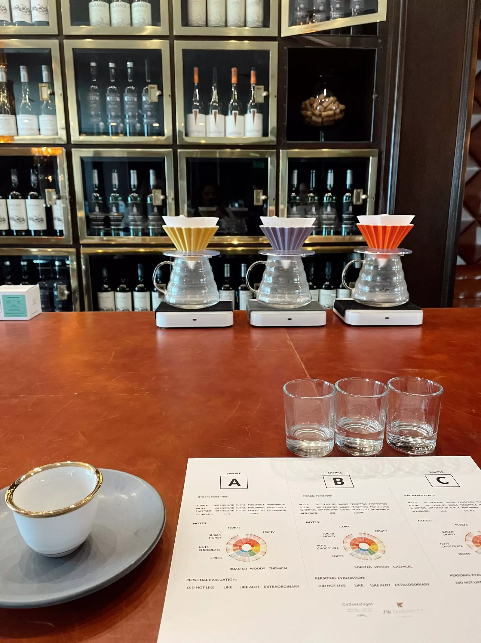 JW Marriott Coffee Tasting