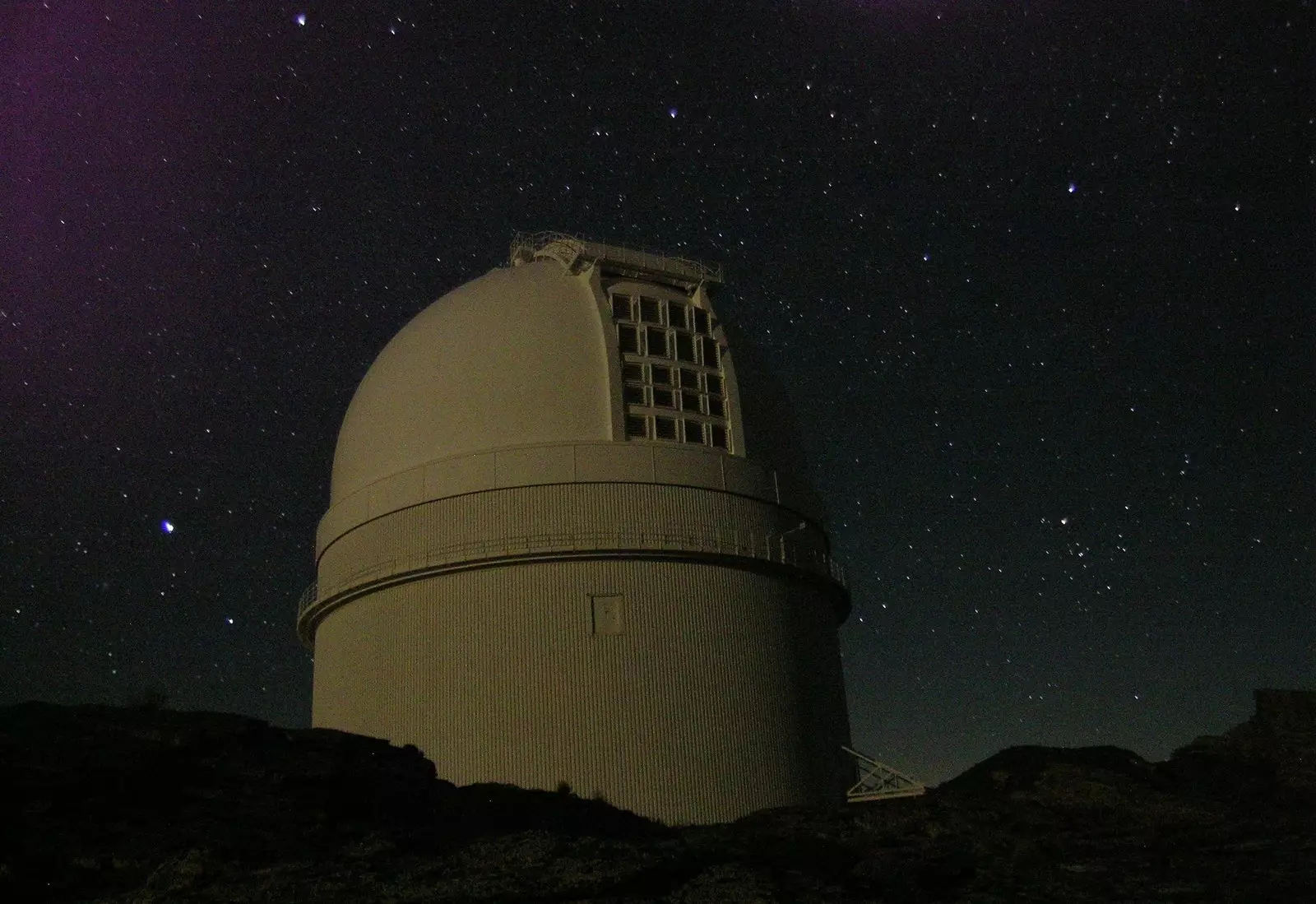 The starry sky over the CAHA Almería.