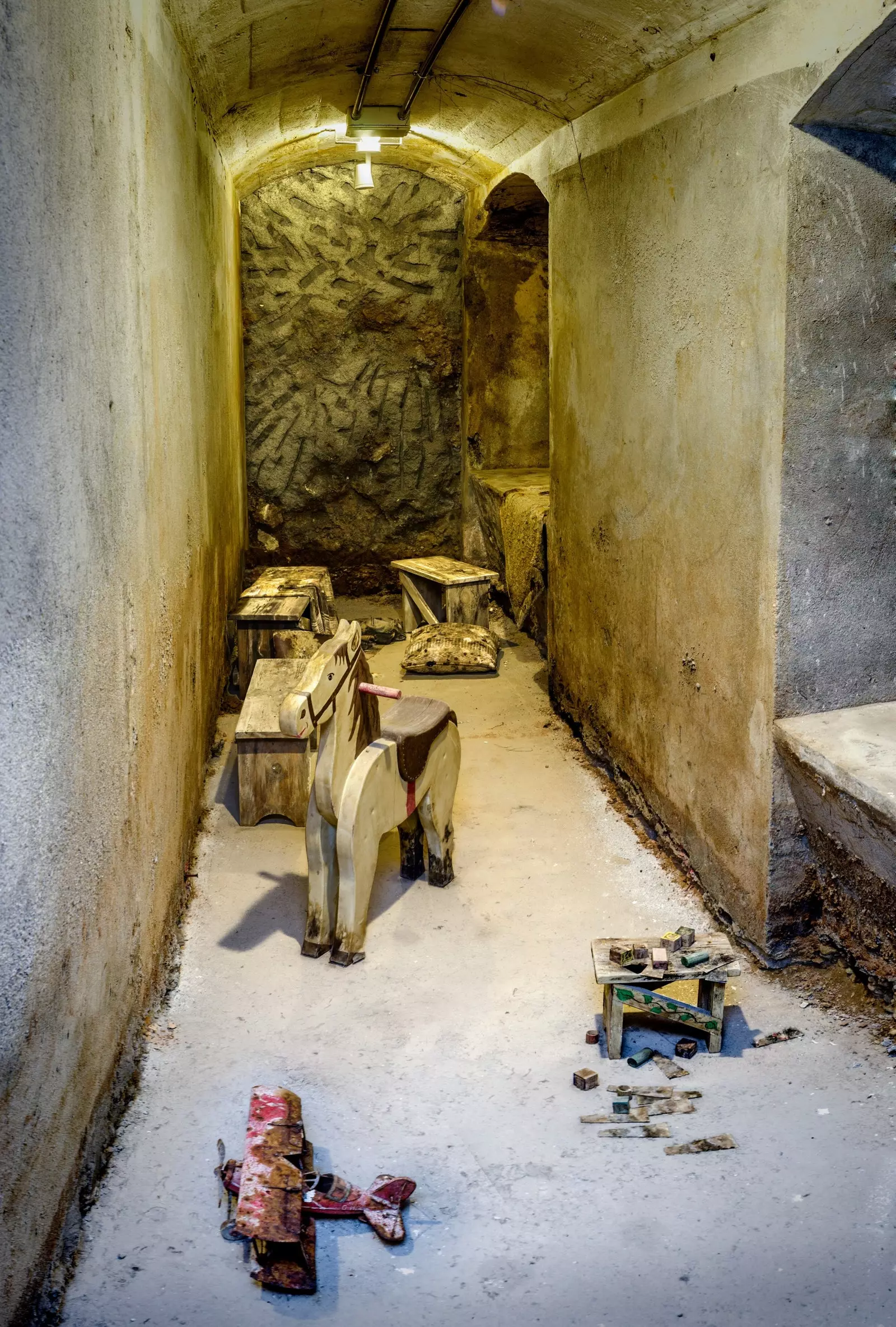 Crèche vun den Zelter vum Biergerkrich zu Almería.