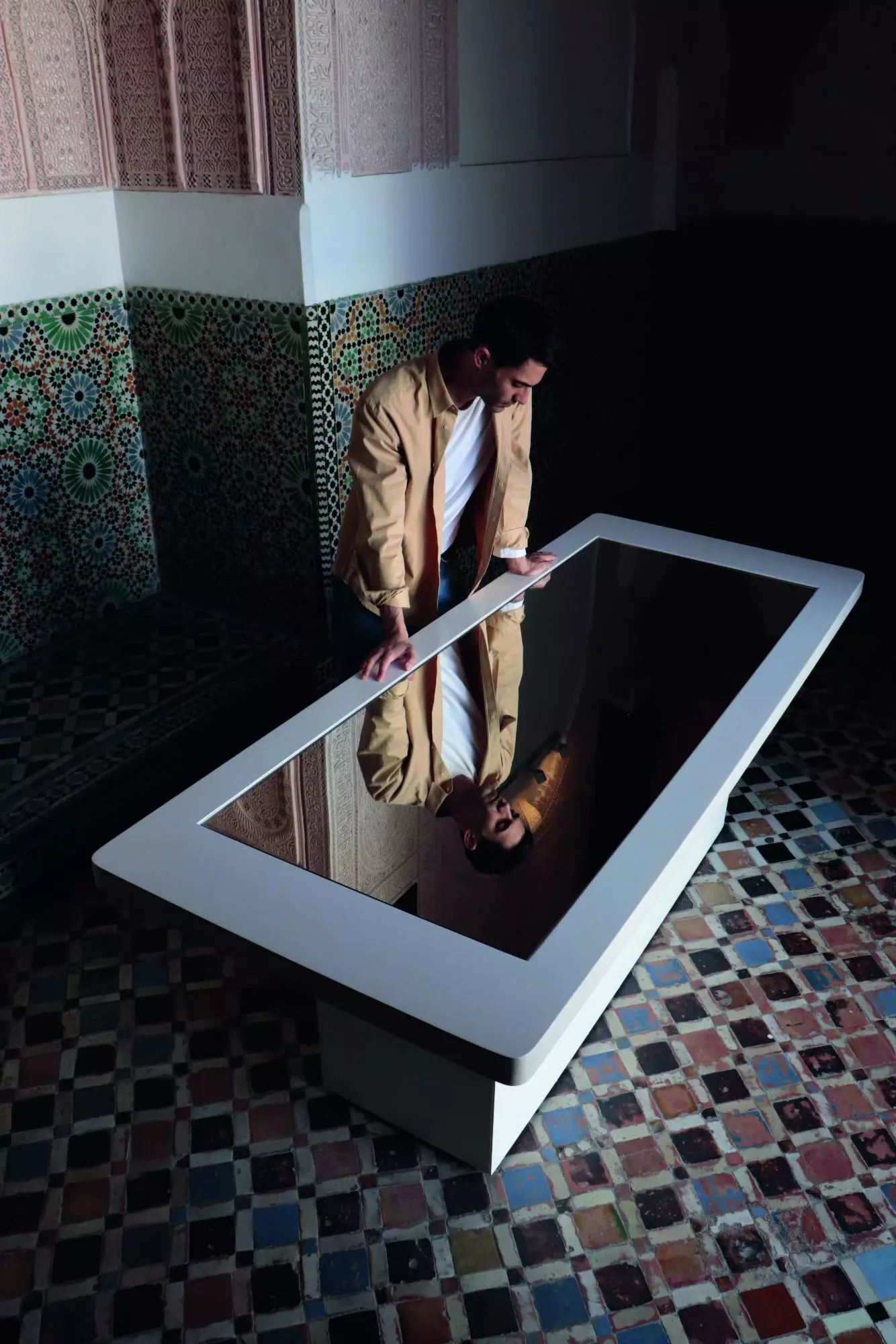 Marco Llorente auteur de ce reportage au Musée de la Kasbah