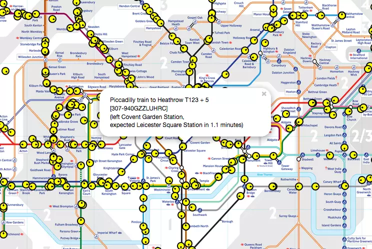 Plan du métro de Londres