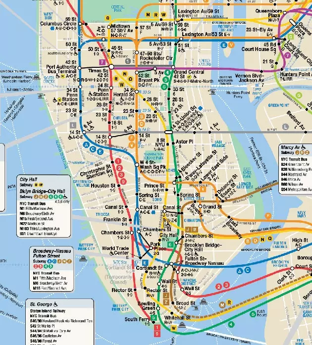 Mappa tas-subway ta' New York