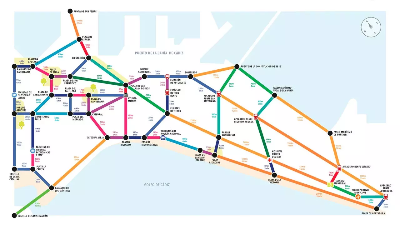 Nuk është një hartë metroje: në Metrominuto mjetet e transportit janë këmbët tuaja