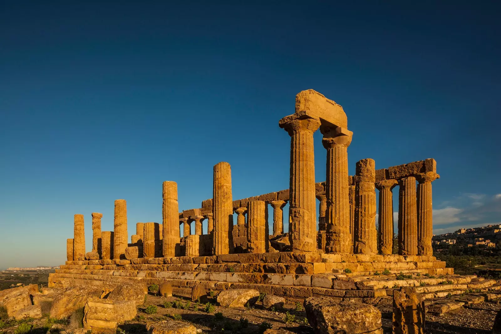 Tempel van Hera Lacinia in Agrigento Sicilië