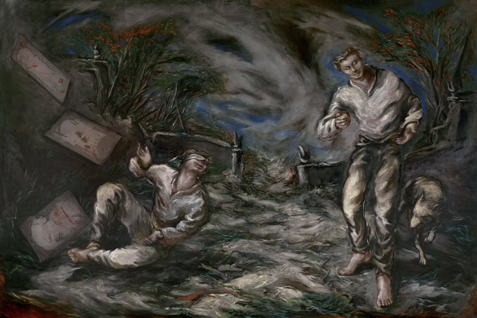 Adhara, 1981. Huile sur toile, 253 × 395 см. Лилиан и Мишель Дюран-Десерт.